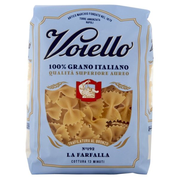 Balenie cestovín Voiello Farfalle N°192 500g s talianskou vlajkou