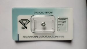 Certifikovaný investičný diamant 0,60 ct IGI briliantový brus, globálna investícia