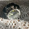 Masívne hodinky U-Boat Flight Deck, chronograf, korunka na ľavej strane, taliansky dizajn